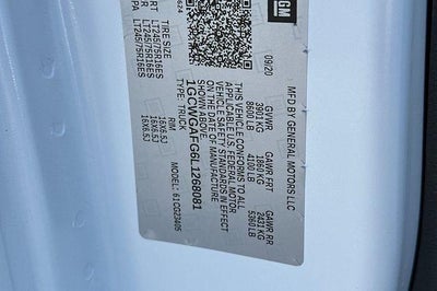 2020 Chevrolet Express Cargo 2500 Base