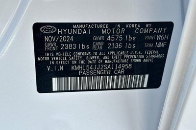2025 Hyundai SONATA HYBRID Limited FWD